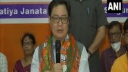 India News | West Bengal Violence Promoted with Planning by TMC, Says Kiren Rijiju