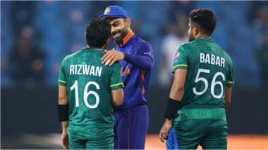 Virat Kohli Interacts With Mohammad Rizwan Following Pakistan’s 10-Wicket Win Over India, PCB Terms it Spirit of Cricket (See Photo)