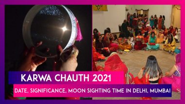 Karwa Chauth 2021: Date, Significance, Moon Sighting Time In Delhi, Mumbai