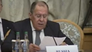 World News | Russia Regrets US Absence from Moscow Format Dialogue on Afghanistan, Says Lavrov