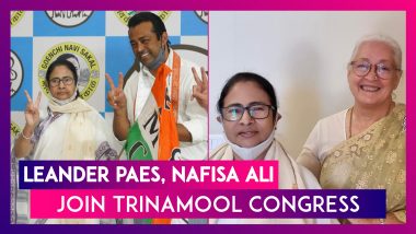 Leander Paes, Nafisa Ali Join Trinamool Congress, Mamata Banerjee Meets Them In Goa