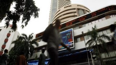 Business News | Equity Indices Open in Red, Sensex Down by 256 Points