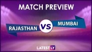 RR vs MI Preview: Likely Playing XIs, Key Battles, Head to Head and Other Things You Need To Know About TATA IPL 2022 Match 44
