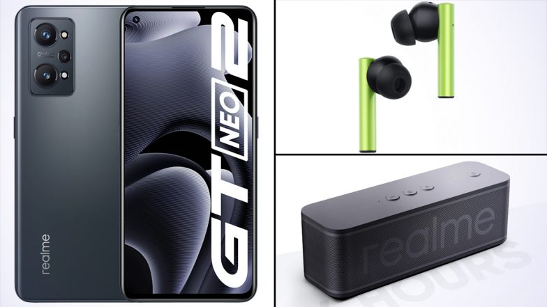 Realme GT Neo2, Buds Air 2 Green & Brick Bluetooth Speaker To Be Launched Today in India, Watch LIVE Streaming Here