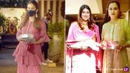 Karwa Chauth 2021: Mira Rajput, Padmini Kolhapure and Others Arrive in Style at Anil Kapoor&rsquo;s Residence for the Celebration! (View Pics)