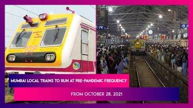 Mumbai Local Trains To Run At Pre-Pandemic Frequency From October 28, 2021