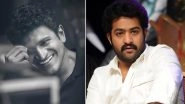 Puneeth Rajkumar Demise: Jr NTR Pays Homage to Late Kannada Star