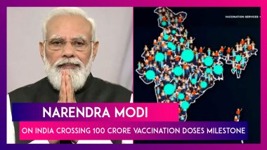Narendra Modi On India Crossing 100 Crore Vaccination Doses Milestone