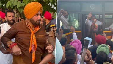 Navjot Singh Sidhu En Route to Lakhimpur Kheri Detained at Haryana-UP Border