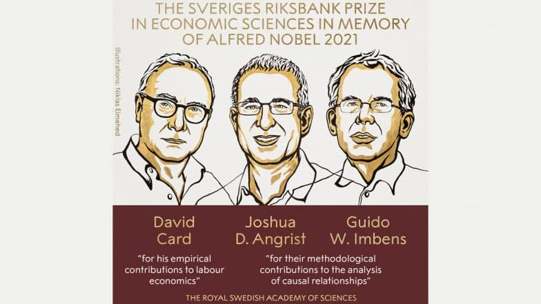 Nobel Prize in Economics 2021 Winners: David Card, Joshua D Angrist and Guido W Imbens Win Sveriges Riksbank Prize in Economic Sciences