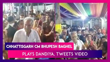 Bhupesh Baghel Tweets Video Of Himself At Garba Function, Chhattisgarh CM Performs Dandiya During Navratri