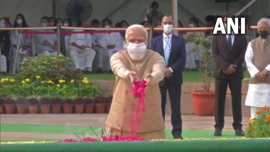 Lal Bahadur Shastri Jayanti 2021: PM Narendra Modi Pays Tribute to Former Prime Minister at Vijay Ghat, Says 'His Life Will Be an Inspiration for Countrymen'