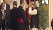 World News | G20 Summit: PM Modi Departs from Vatican City After His Meeting with Pope Francis