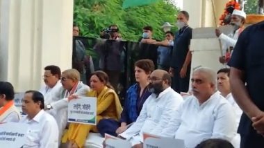 Lakhimpur Kheri Violence: Priyanka Gandhi Leads ‘Maun Vrat’ in Lucknow To Seek Ajay Mishra’s Dismissal