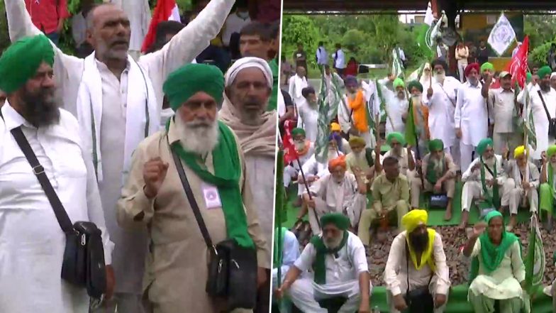 Rail Roko Andolan: Train Services Disrupted at 30 Places As Farmers Sit on Railway Tracks Demanding Justice For Lakhimpur Violence