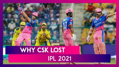 Rajasthan Royals vs Chennai Super Kings IPL 2021: 3 Reasons Why CSK Lost