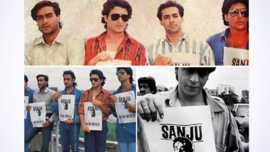 Amid Aryan Khan Drug Case, Old Pics Of Shah Rukh Khan, Salman Khan, Akshay Kumar, Ajay Devgn Offering Public Support To Sanjay Dutt In 1993 Go Viral