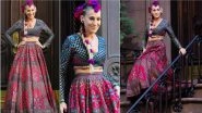 Sarah Jessica Parker Aka Sex and the City&rsquo;s Carrie Bradshaw Looks Delightful in Pink and Blue Lehenga at &lsquo;And Just Like That&hellip;&rsquo; Sets (View Pics)