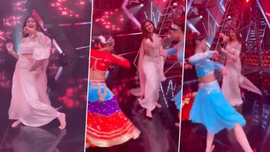 Shilpa Shetty Is in Festive Mood As She Performs Garba on Sets of Super Dancer 4, Reveals Her Cool Navratri Mantra