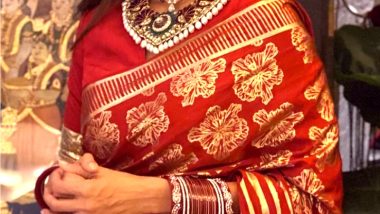 Karwa Chauth 2021 Celeb-Style Guide: 5 Traditional Red Saree Looks To Celebrate Hindu Festival