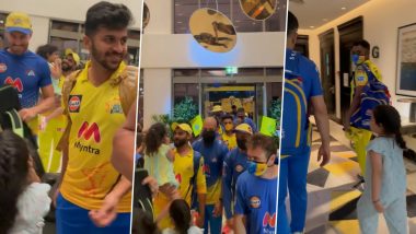 Sakshi Dhoni Shares Video of Ziva Meeting Father MS Dhoni and Other CSK Players Seeing Their Children After Win Over DC in IPL 2021 Qualifier 1 (Watch Video)