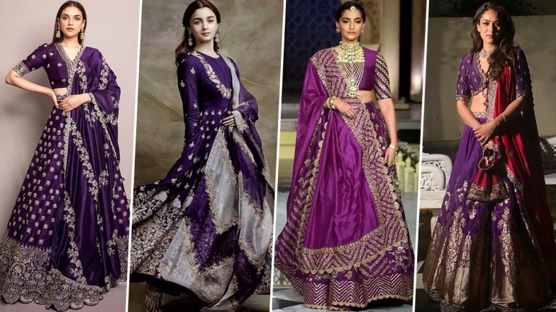 Navratri 2021 Day 9 Colour Purple: Mira Rajput, Alia Bhatt and Other Celebrity Styles to Seek Inspiration From (View Pics)