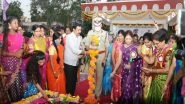 India News | Over 1,000 Women Police Personnel Celebrated Bathukamma Festival in Hyderabad