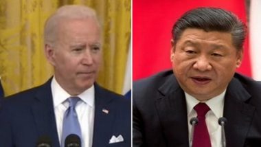 US President Joe Biden Warns Xi Jinping of 'Implications & Consequences' If China Provides Material Support to Russia: White House