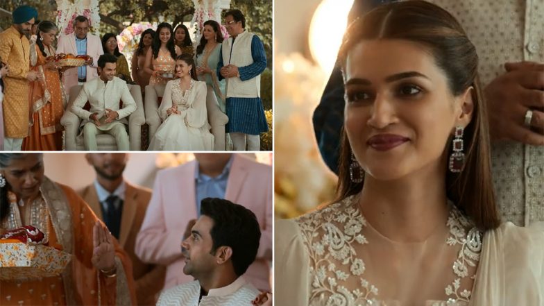 Hum Do Hamare Do Song Vedha Sajjeya: Rajkummar Rao and Kriti Sanon’s Chemistry Looks Scintillating in the Upcoming Song (Watch Video)