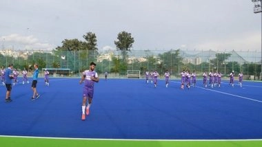 Sports News | Indian Men's Hockey Team Hits Turf for First Time Post Bronze Medal Win at Tokyo Games