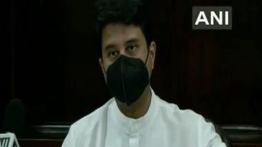 India News | Union Minister Jyotiraditya Scindia Inaugurates Greenfield Sindhudurg Airport in Maharashtra; First Flight Takes off