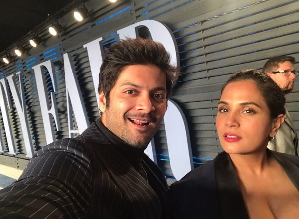 Richa Chadha Surprises Ali Fazal on His Birthday by Visiting Him on His Film's Set