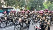 India News | 150 Women Motorcyclists Participate in 'All Women Mashaal Motorcycle Rally' Organised by BSF in Delhi