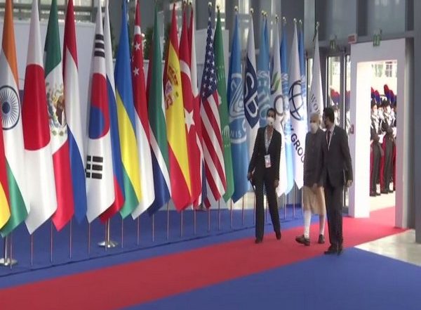 G20 Summit 2021: PM Narendra Modi Arrives at Venue in Rome for Session on Climate Change