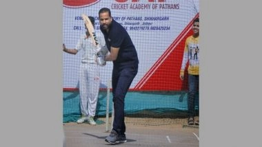 Business News | Ace Cricketer Yusuf Pathan Inaugurates the Cricket Academy of Pathans in Jodhpur as Part of Its PAN India Expansion
