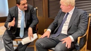 Environment News | Gautam Adani Meets UK PM Johnson in London, Assures to Commit USD 70 Bn for Clean Energy