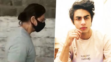 Shah Rukh Makes His First Public Appearance Post Aryan Khan Drug Case; Visits Son Lodged at Arthur Road Jail (Watch Video)