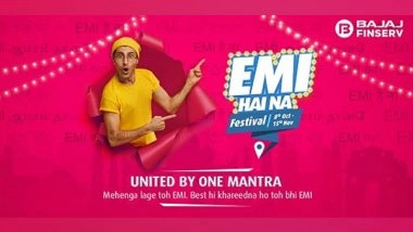 Business News | Bajaj Finance Ltd. Launches Diwali Campaign 'EMI HAI NA' with a Bang