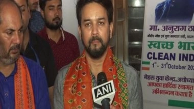 India News | Those Questioning Need for Ram Temple Now Offering Prayers in Ayodhya, Says Anurag Thakur