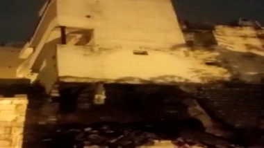 India News | Narrow Escape for 2 Families After Building Collapses in Bengaluru