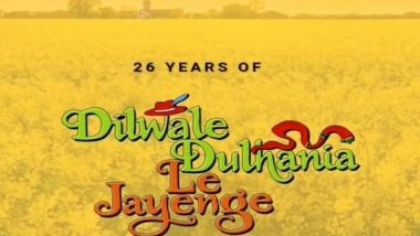 Entertainment News | 'DDLJ' Turns 26: Kajol Expresses Gratitude to Fans for Love