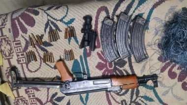 India News | AK-47, Ammunition Dropped by Drone Recovered in Jammu