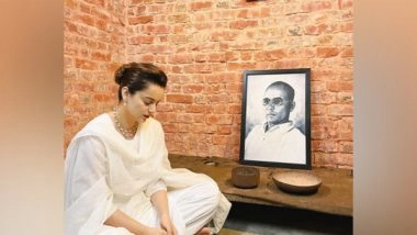 Entertainment News | Kangana Ranaut Pays Tribute to Veer Savarkar by Visiting His Kala Pani Cell