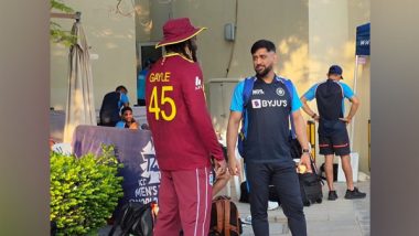 ICC T20 World Cup 2021: Legends MS Dhoni and Chris Gayle Meet in 'One Memorable Moment'