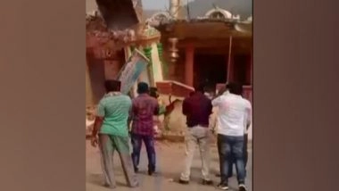 India News | Locals Protest Against Demolition of Temple in Srikakulam