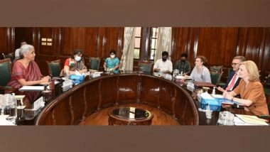 World News | Sitharaman Meets UK Foreign Secretary, Discusses Green Energy, Several Mutual Areas of Interests