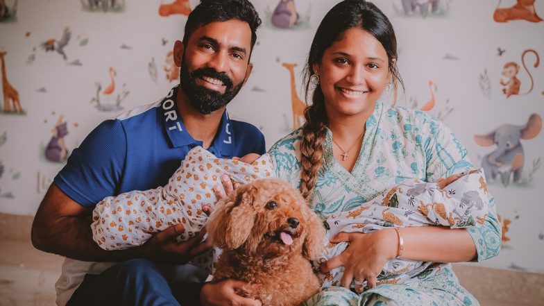 Dinesh Karthik & Dipika Pallikal Bless With Twin Boys, Indian Cricketer Shares Photos on Social Media (See Pics)