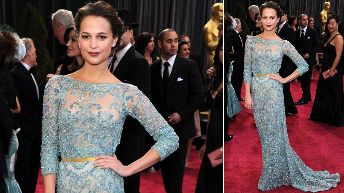 edenLiao, the Womb. — Alicia Vikander, red carpet at 73rd Annual Golden