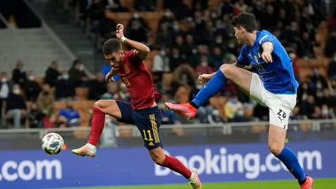 Ferran Torres Reacts After Leading Spain to a 2-1 Win Against Italy in UEFA Nations League 2020–21 Semi-Final