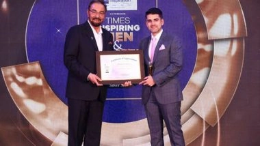 Business News | Shrenik Ghodawat Wins Times Group 'Young Business Tycoon 2021' Award